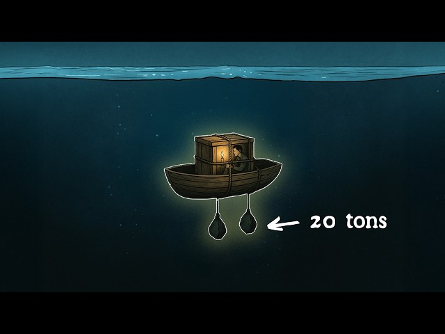 They Lowered Him Into the Ocean With 20 Tons of Weight