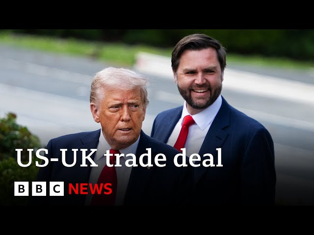 US Vice-President JD Vance says 'good chance' of trade deal with UK | BBC News
