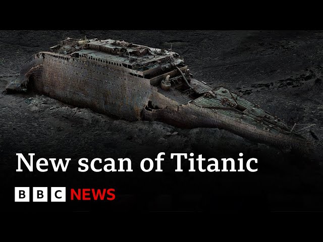 New Titanic scan reveals ground-breaking details of ship's final hours | BBC News