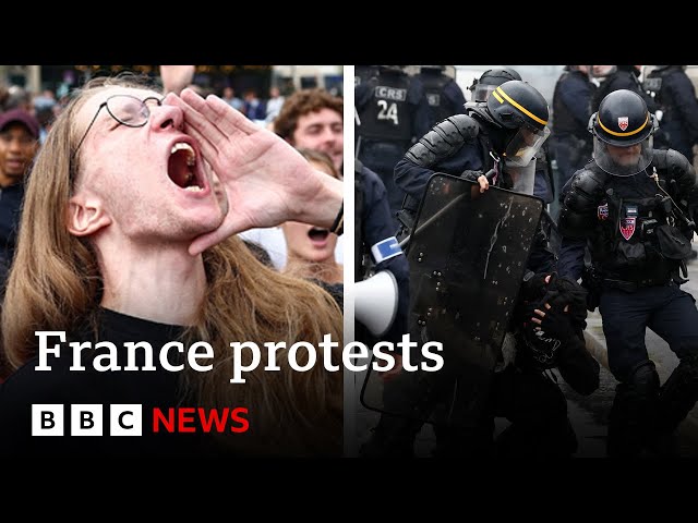Protests hit France as new PM takes office | BBC News