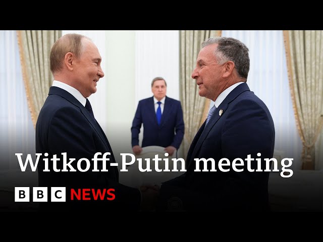 Vladimir Putin meets Trump's US envoy Steve Witkoff at Kremlin | BBC News