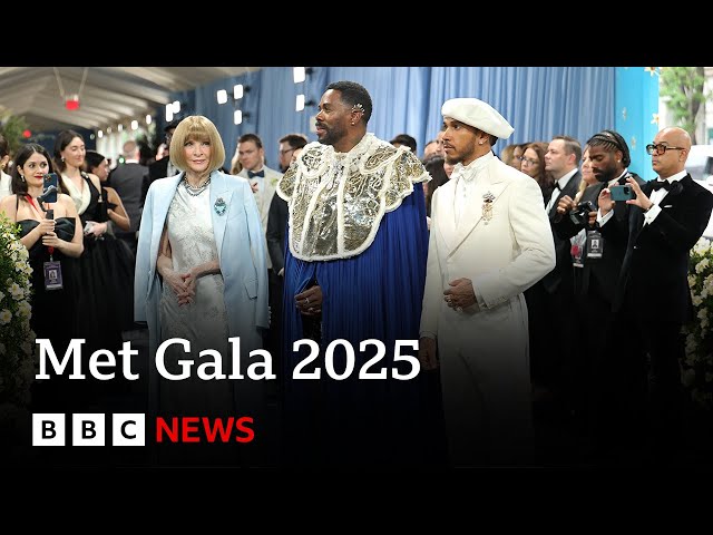 Zendaya, Coleman Domingo, Diana Ross arrive at Met Gala 2025 | BBC News