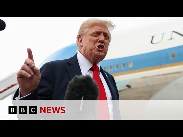 US President Donald Trump expected to make 'major' statement on support for Ukraine | BBC News