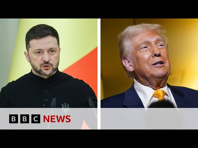 Volodymyr Zelensky urges Donald Trump to visit Ukraine ahead of deal with Russia | BBC News