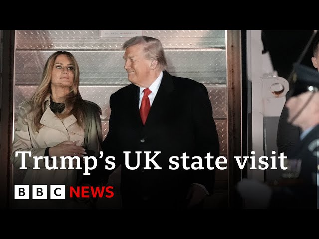 LIVE: King Charles is hosting a state banquet at Windsor for US President Trump’s visit | BBC News