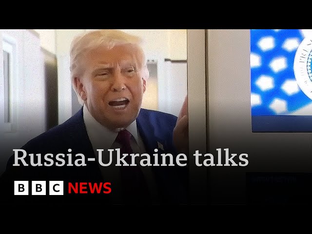 Trump says “nothing will happen” in Ukraine peace talks until he meets Vladimir Putin | BBC News