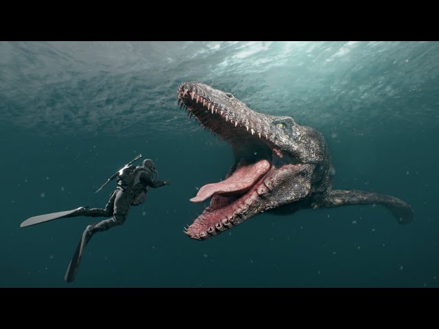 Mosasaurus and Megalodon VS The Navy SEALs🚨 Thalassophobic POV 06 #thalassophobia #animation #horror