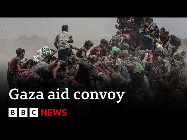 Jordan and UAE begin aid drops into Gaza after Israel announced aid measures | BBC News