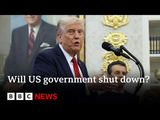 Donald Trump threatens 'irreversible' firings ahead of government shutdown deadline | BBC News