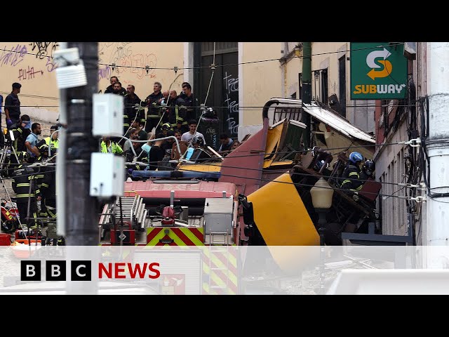 At least 15 dead after Lisbon's historic funicular derails | BBC News
