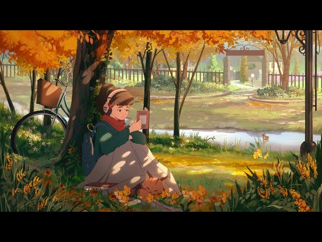 A Book, a Blanket, and the Autumn Breeze 🍂 lofi hip hop [No AI]