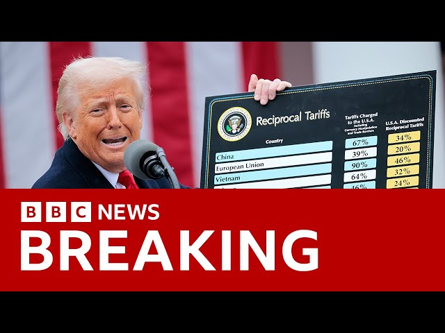 Trump announces 90-day pause on new tariffs and raises China tariffs | BBC News