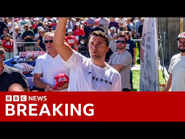 US right-wing influencer Charlie Kirk shot dead on Utah campus - gunman at large | BBC News