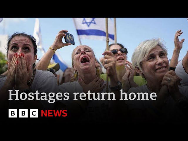 Trump declares “Peace in the Middle East” as hostages and prisoners return home | BBC News