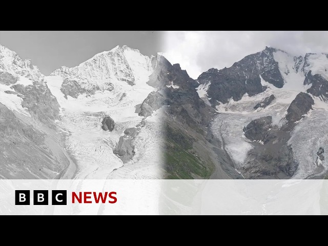 How Switzerland's glaciers have rapidly declined | BBC News