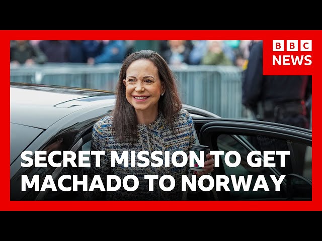 How María Corina Machado was snuck out of Venezuela | BBC News