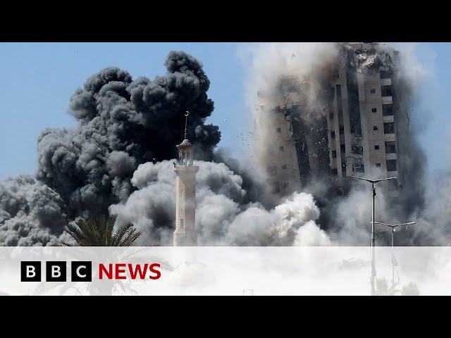 Israel destroys dozens of buildings in Gaza City as new offensive intensifies | BBC News