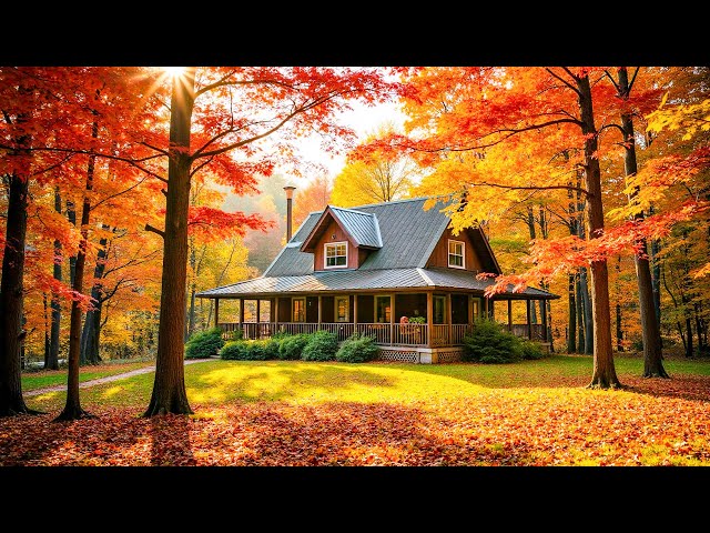 Музыка лечит сердце и сосуды 🍁Зачарованный осенний лес с красивой расслабляющей музыкой