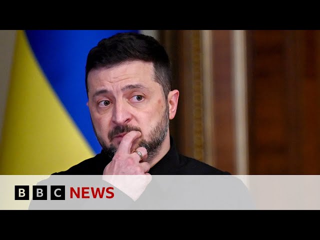 Zelensky prepares to meet Trump at White House | BBC News