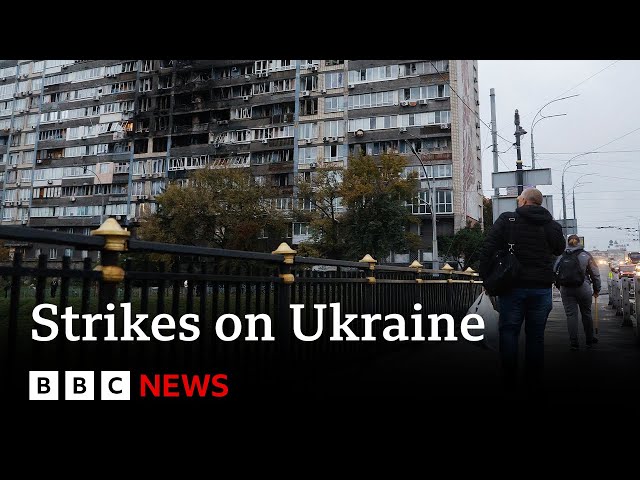 Russia launched 450 drones on Ukraine overnight, Zelensky says | BBC News