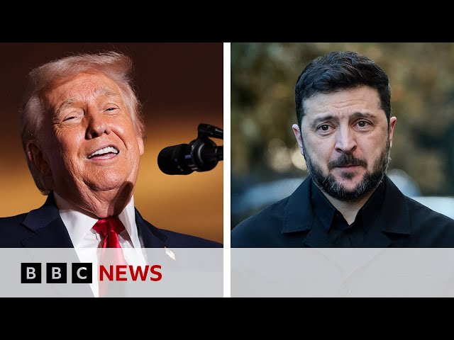 Trump says Zelensky using war as reason to not hold election | BBC News