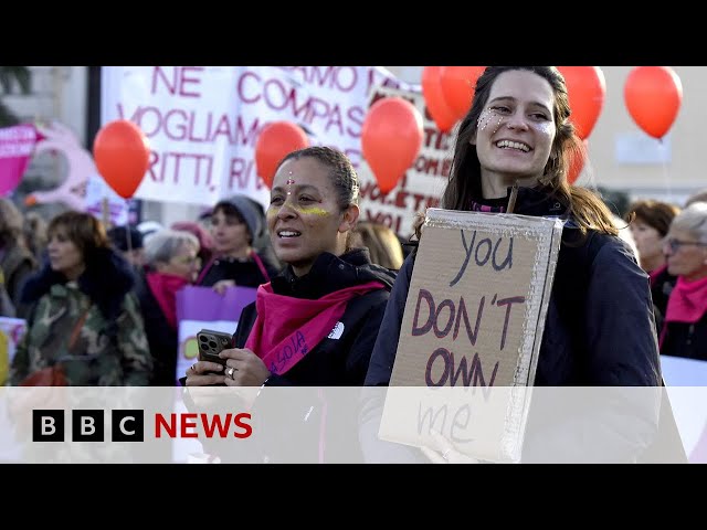 Italian parliament unanimously votes to make femicide a crime | BBC News