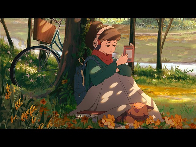 A Book, a Blanket, and the Autumn Breeze 🍂 lofi hip hop [No AI]