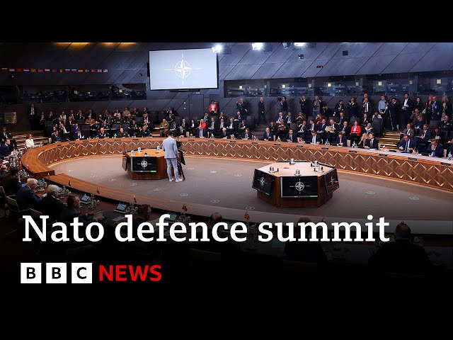 Nato leaders discuss defence spending at summit  | BBC News