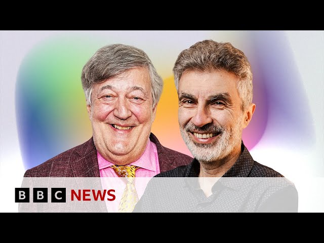Stephen Fry and the Godfather of AI | BBC News