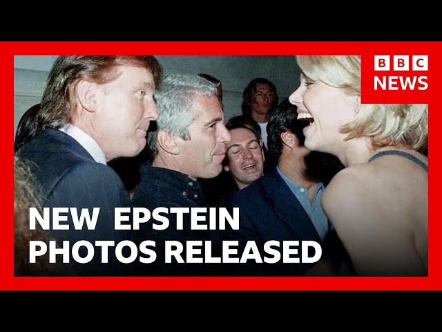 New photos of rich and powerful with Jeffrey Epstein released | BBC News