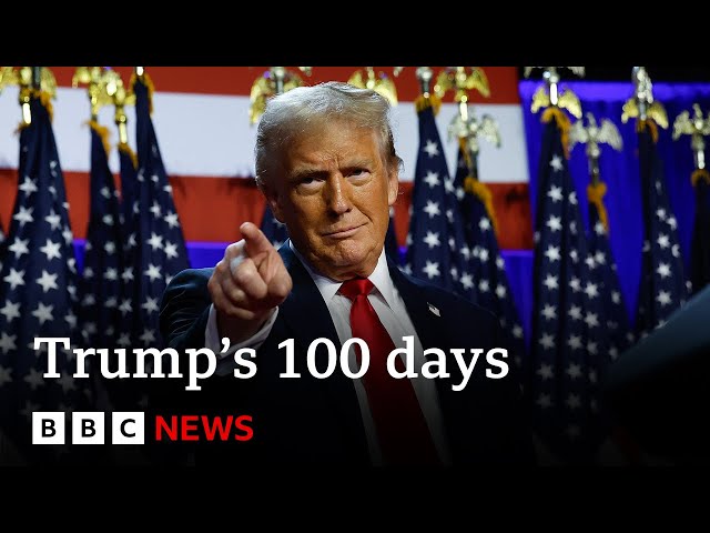 Donald Trump marks 100 days of second term | BBC News