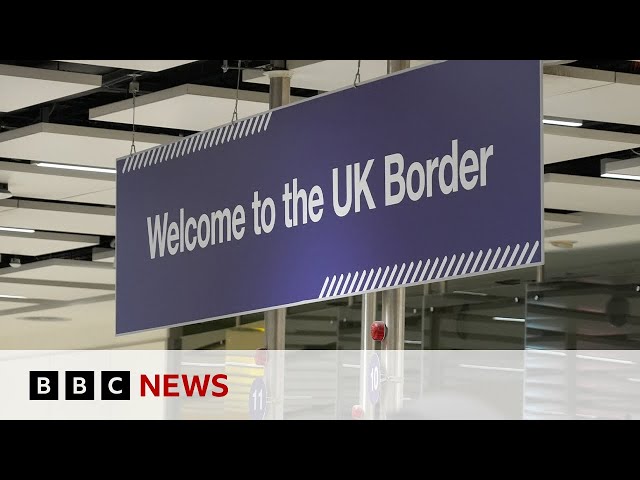 UK net migration down 80% from its peak in 2023 | BBC News