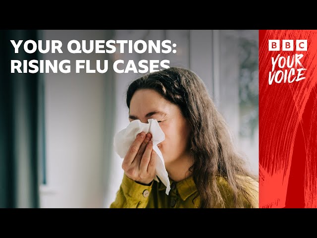 Flu cases jump sharply in England - your questions answered | BBC News