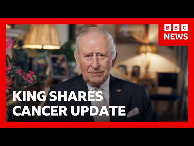 King Charles says he can &#39;share the good news&#39; his cancer treatment will be reduced | BBC News