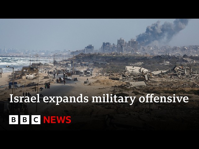 Israeli strikes kill dozens in Gaza City, hospitals say, as offensive expands | BBC News