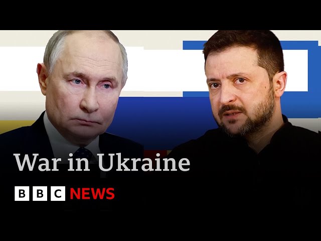 Zelensky challenges Putin to meet this week after pressure from President Trump | BBC News