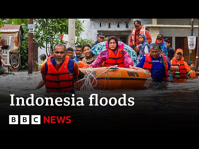 Floods hit Indonesia leaving 90 people dead | BBC News