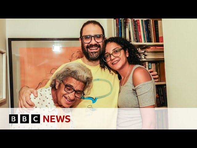 British-Egyptian activist Alaa Abdel Fattah released from prison | BBC News