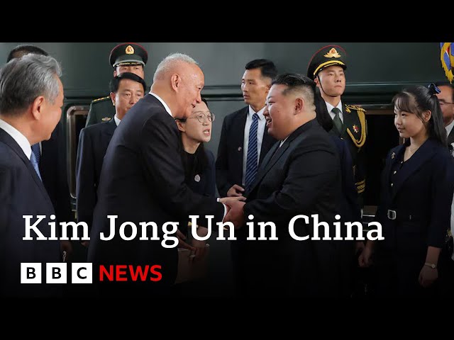 North Korea's Kim Jong Un arrives in Beijing with daughter and possible heir | BBC News