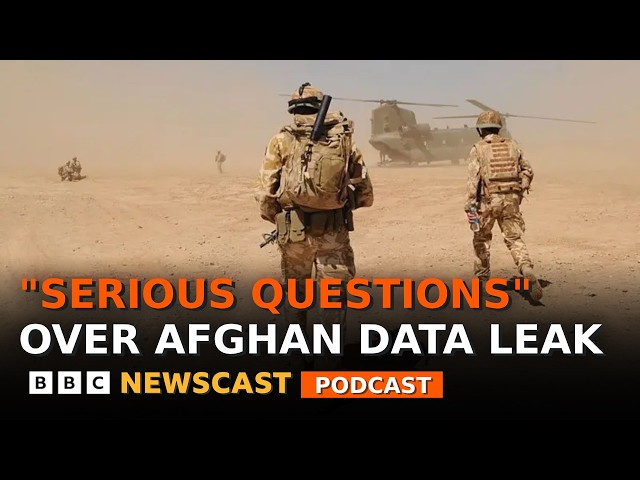UK PM says there are 'serious questions' over Afghan data breach | BBC Newscast
