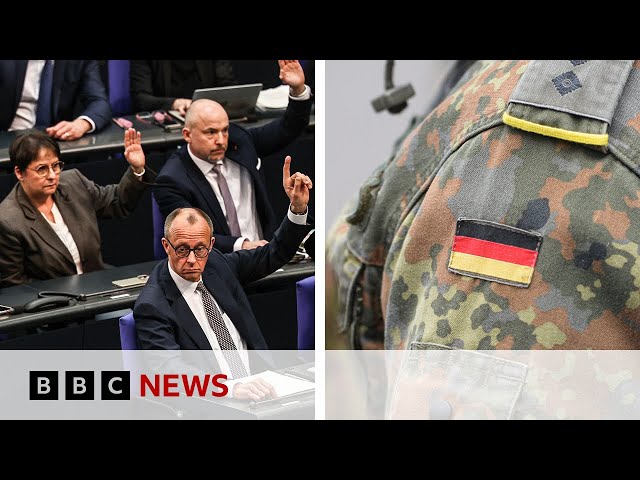 Germany votes for historic boost to defence spending | BBC News