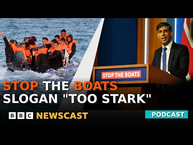 Former UK Prime Minister Rishi Sunak says Stop the Boats slogan was 'too stark' | BBC Newscast