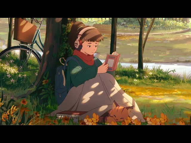 A Book, a Blanket, and the Autumn Breeze 🍂 lofi hip hop [No AI]