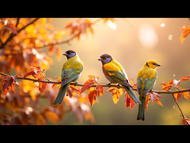 Stress Relief Music 🍁 Beautiful Autumn Melodies to Soothe Your Mind Mind, Birds Sound Nauture