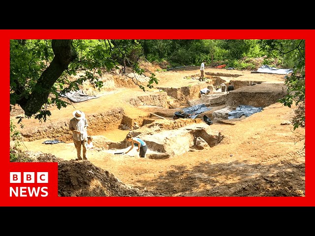 Humans made fire 350,000 years earlier than previously thought | BBC News