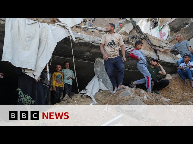 US 'troubled' by humanitarian situation in Gaza after Israeli air strikes | BBC News