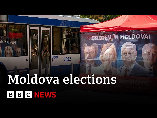 Russian-funded fake news network aims to disrupt election in Moldova  | BBC News