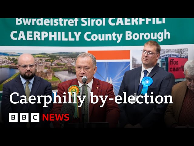 Plaid Cymru makes history winning Welsh parliament by-election in Caerphilly | BBC News