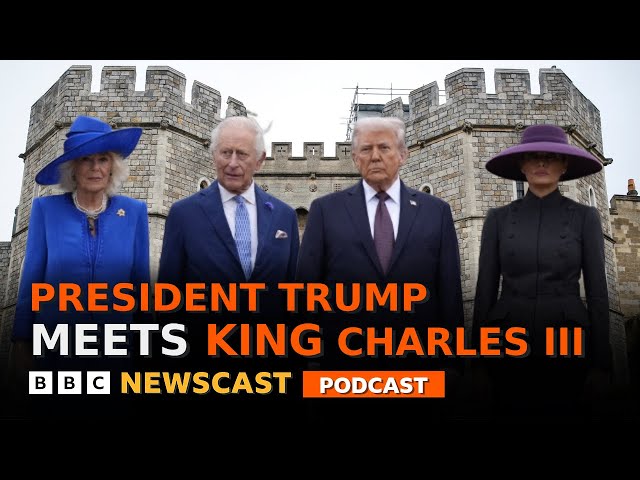 Inside President Trump's state visit with the King | BBC Newscast
