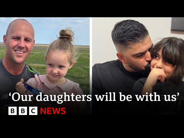 'Our daughters will be with us,' say dads of Southport victims running London Marathon  | BBC News
